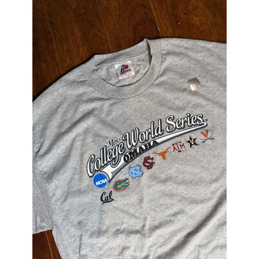 Tri-Lake 2011 NCAA College World Series Omaha Baseball T-Shirt Gray Large